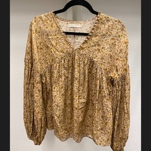 DOEN-Thistle Top (Mustard Jaipur Floral)